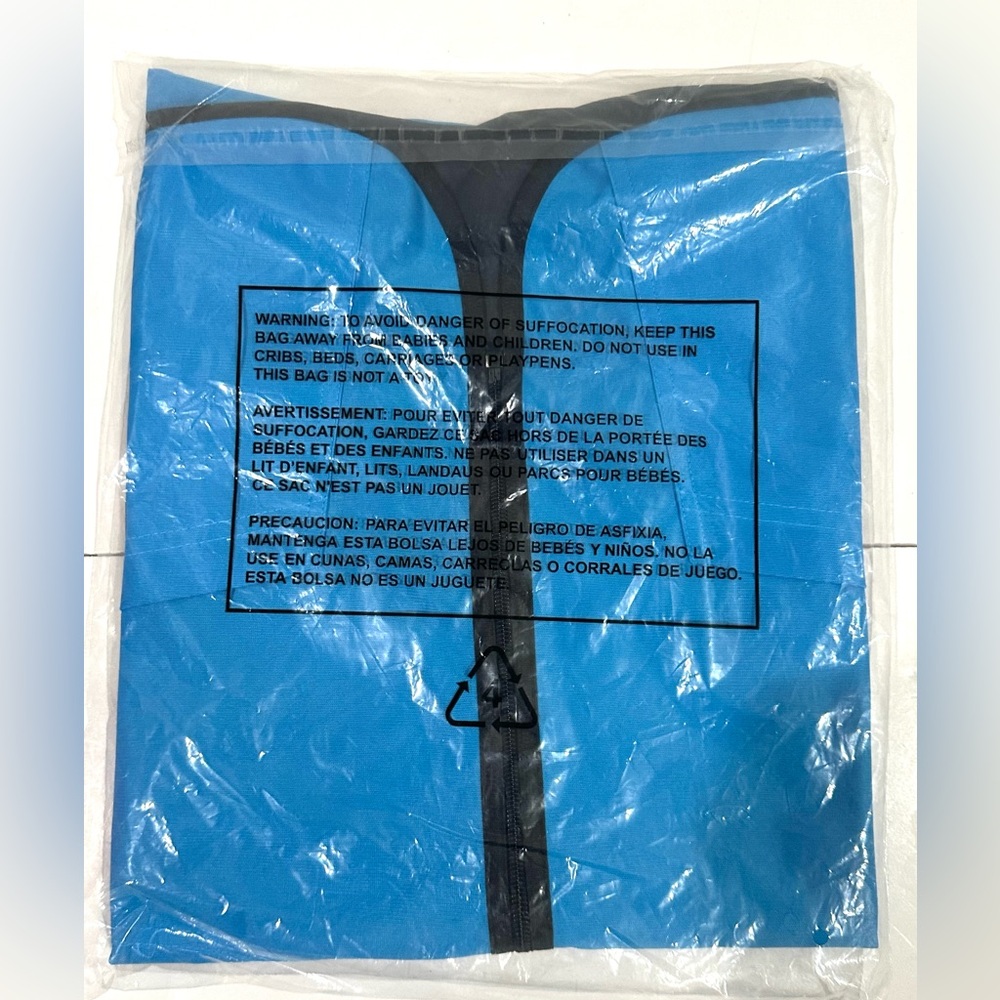 New Amazon Worker High Velocity Vest Uniform Blue Reflective Size XL Sealed - Picture 4 of 4